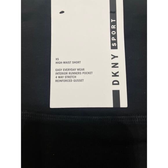 DKNY Sport High Waist Bike Shorts Graphic Logo Women’s XS - Picture 3 of 5